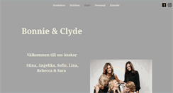 Desktop Screenshot of bonnieclyde.se