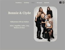 Tablet Screenshot of bonnieclyde.se